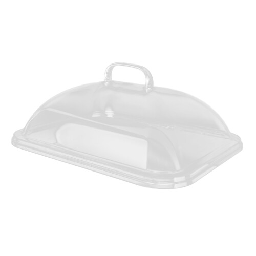 Food Splatter Cover, Transparent Rectangle Shape With Practical Handle For Kitchen, Hotel And Restaurant 1