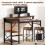 120cm Home Computer Desk Office with Storage Shelf Metal Frame 7