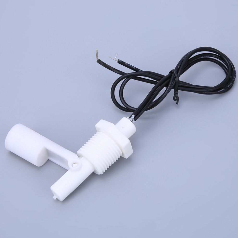 2Pcs White Pp Liquid Float Switch 1/2In Thread Water Level Sensor 5051362413828