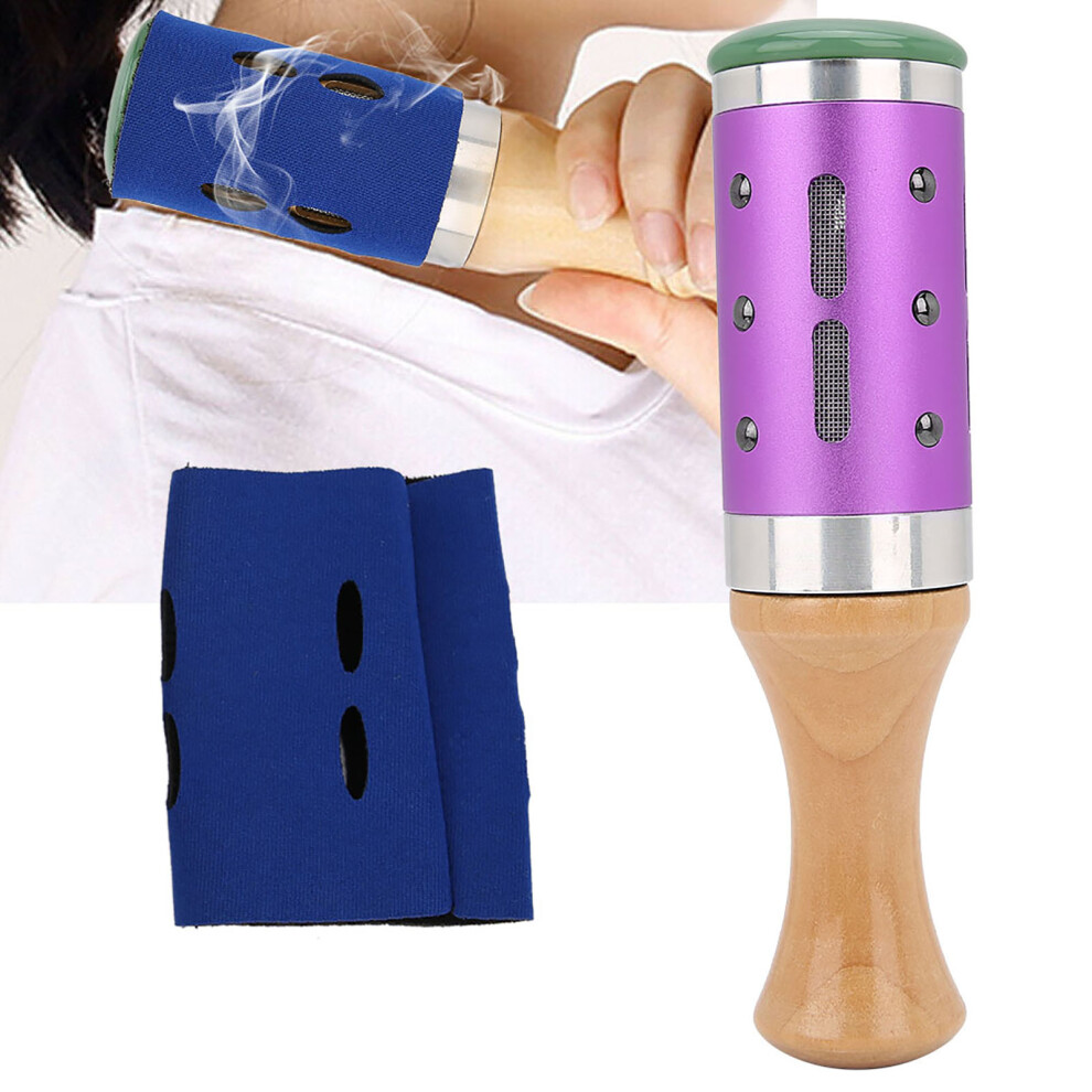 Multi-Functional Purple Moxibustion Stick 16x4cm for Face & Body