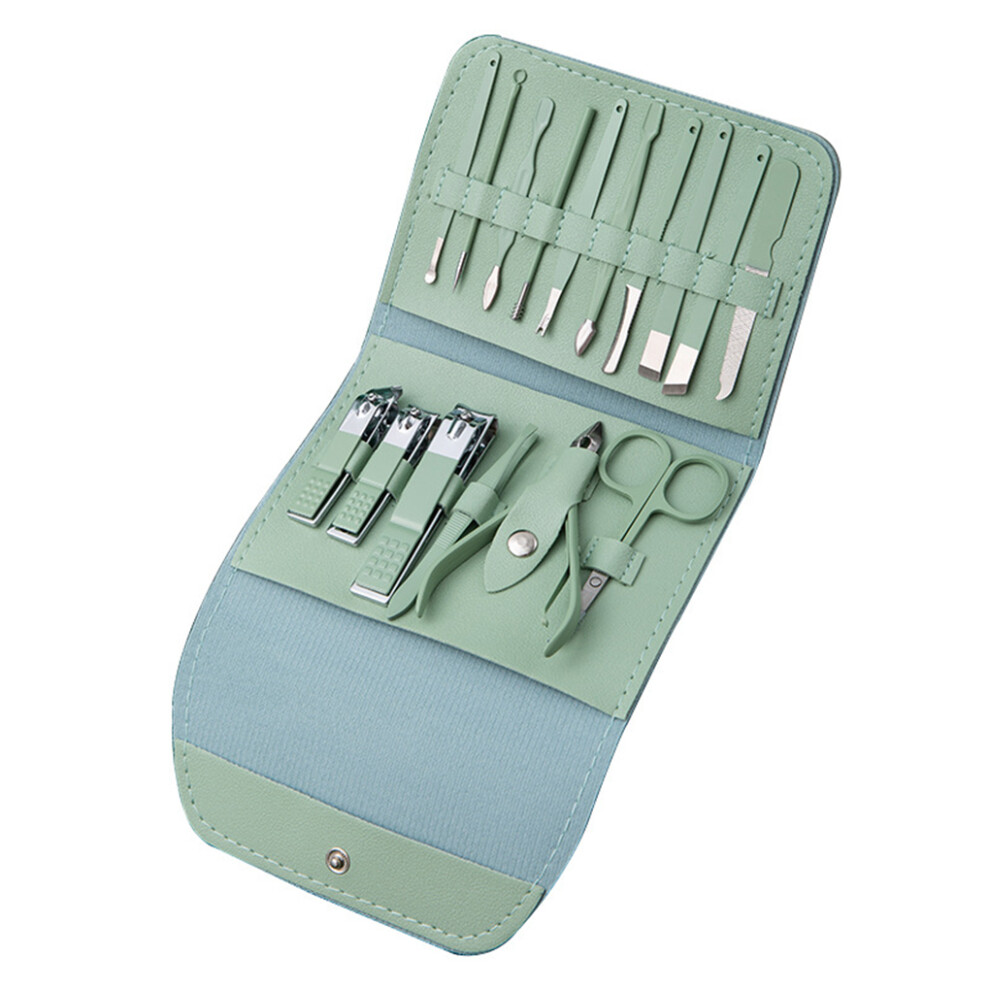 Nail Cutter Set Manicure Clippers Trimming Cutters PU Leather Beauty