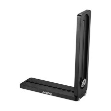 Aluminium-L-Profil Bracket für Kameras, 102g, Schwarz