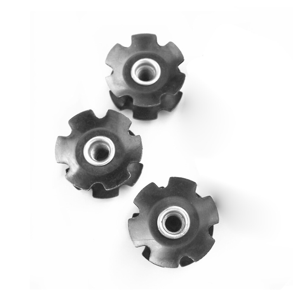 3 Pieces Headset Star Nuts Bicycles Alloy Steel Fork Nut Modified 5760216130896