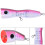 Großer Holzzappelköder 17 cm Topwater Meeresangeln Köder Pink Orange Gelb 9