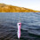 Großer Holzzappelköder 17 cm Topwater Meeresangeln Köder Pink Orange Gelb 12
