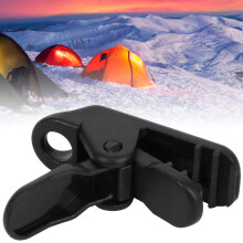 15 Stück schwarze Nylon Zeltklammern Planenclip Griff zum Festziehen Werkzeug 31g