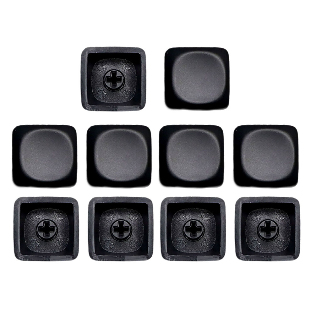 10Piece Pbt Blank Keycap Moa Profile 1U Supplement Gaming- Black 7704000170048
