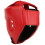 Red Large Sanda Boxing Helmet - PU Leather Adjustable Wide View 14
