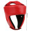 Red Large Sanda Boxing Helmet - PU Leather Adjustable Wide View 12