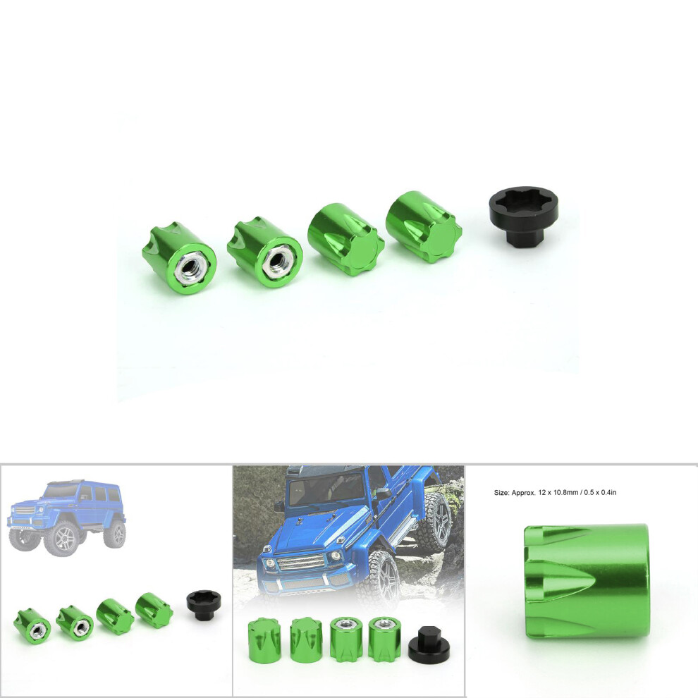 4Pcs Aluminum M4 Wheel Rim Center Cap Fit For Traxxas Trx4 Scx10 D90 7631362418504