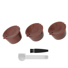 Környezetbarát kávéeszközök Dolce Gusto kávéfőzőkhöz, újrafelhasználható kávékapszulák precíz kivezető nyílással a sima