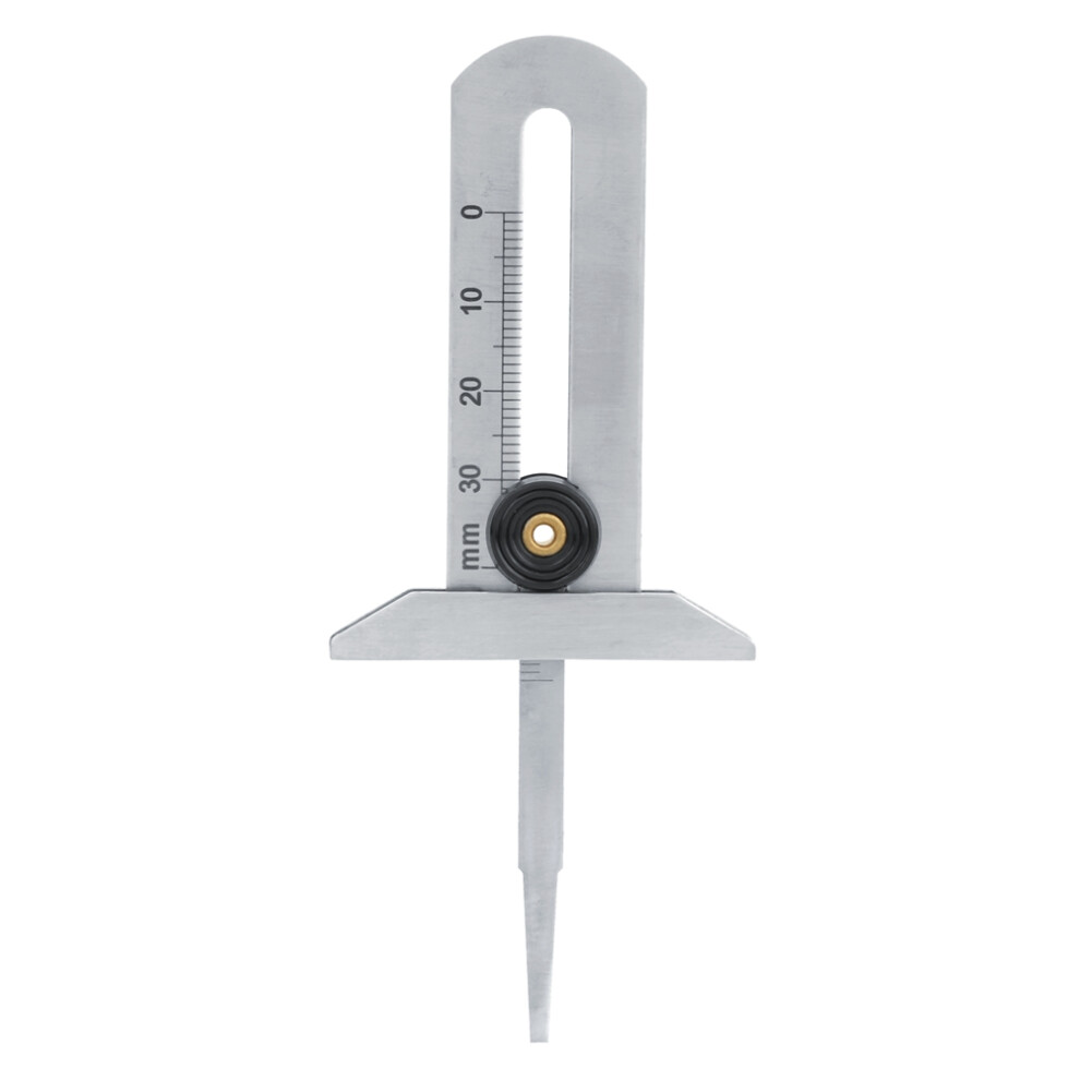Stainless Steel Tire Tread Depth Gauge 0-30Mm Measuring Tool 3101362417097