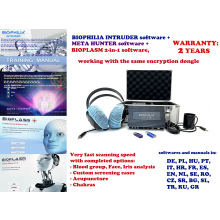 Biophilia Intruder NLS-Bioresonanzscanner, Diagnostik und Therapie, sehr hohe Scangeschwindigkeit + Meta Hunter Software + Bioplasm 2-in-1 Software