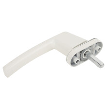Aluminum Alloy White Window Handle for Flat-Opening Plastic Steel Doors (14x3x9 cm)