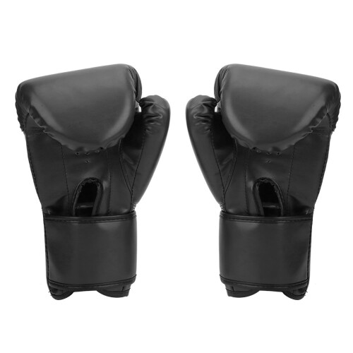 Professionelle PU-Lederboxhandschuhe, atmungsaktiver Sanda-Sparring-Maske, Schwarz oder Rot 2
