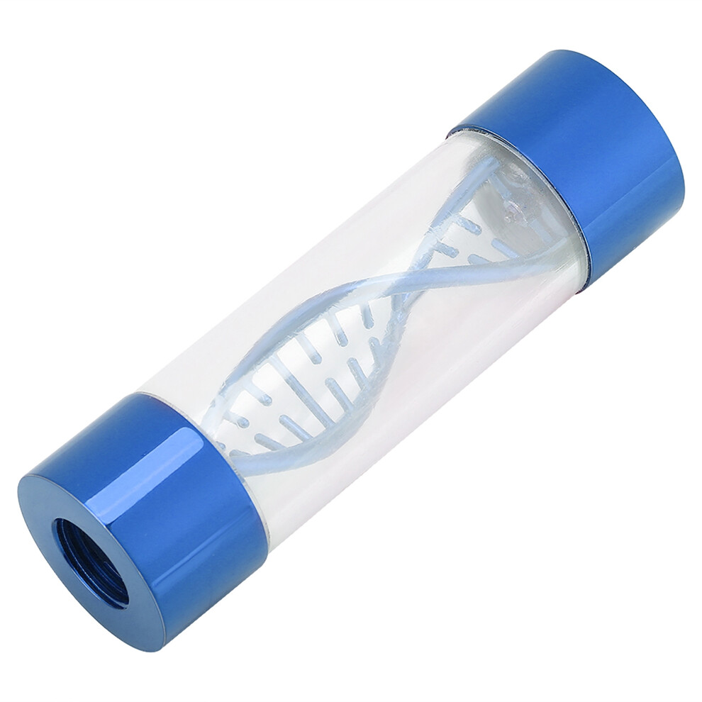 Water Flow Meter G1/4 Metal Spiral, Multiple Colors, 80Mm Blue/Silver 8391362419725