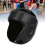 PU Leather Adjustable Boxing Head Guard for Sanda Kickboxing Training Black Medium 8