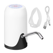 Distributore d'acqua elettrico per campeggio, pompa dell'acqua ricaricabile tramite USB con elevata compatibilità per diverse dimensioni di fusti.