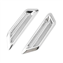 Universal Carbon Fiber Car Decorative Cell Air Flow Intake Hood Scoop Bonnet Vent Cover Stickers Air Flow Vent Cover Intake Grille 4