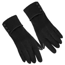 Winter-Fingerhandschuhe mit Veloursinnenfutter & Touchscreen-Funktion