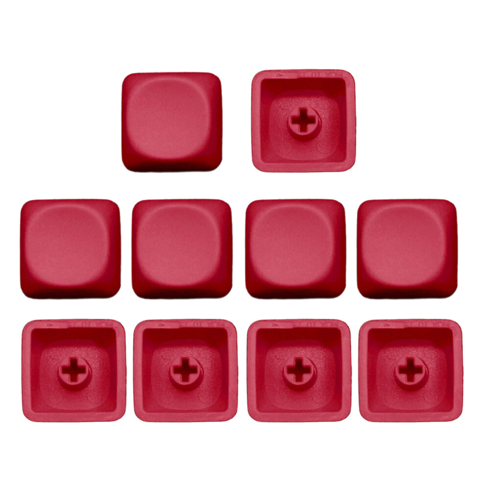 10Keys Pbt Keycap Moa Profile 1U Not Engraving Blank Key- Red 7704000170215