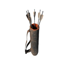 Medieval Leather Arrow Quiver Bag, Cosplay Knight Single Shoulder Arrow Quiver Holder, Outdoor Traditional Retro Bow Archery Accessories