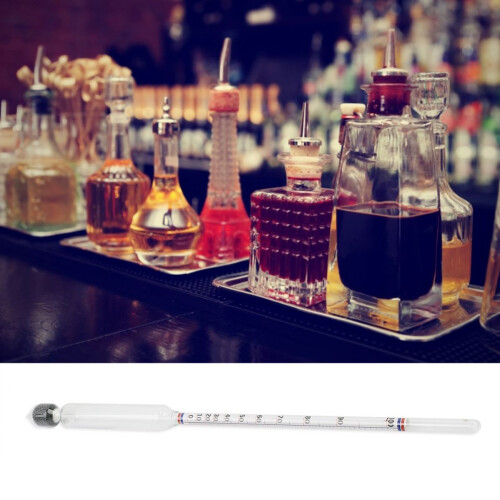 Alcohol Content Measurement Tool For High Alcohol Spirits Testing Non Toxic Easy Operation Precise Liquid Hydrometer With Transparent Design 2