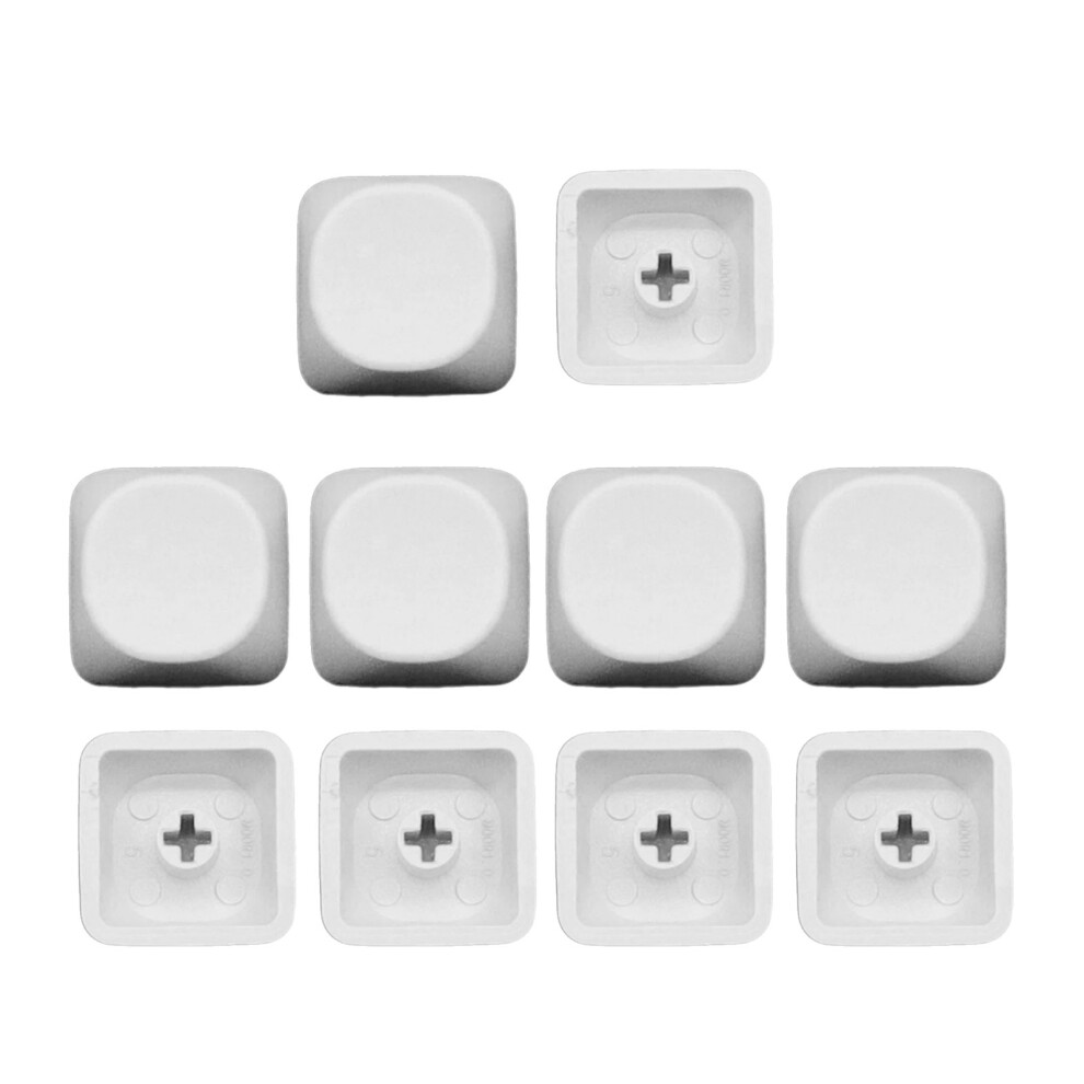 10Pcs Creative Supplement Thick Keycap Moa Profile 1U Pbt- White 7704000170376
