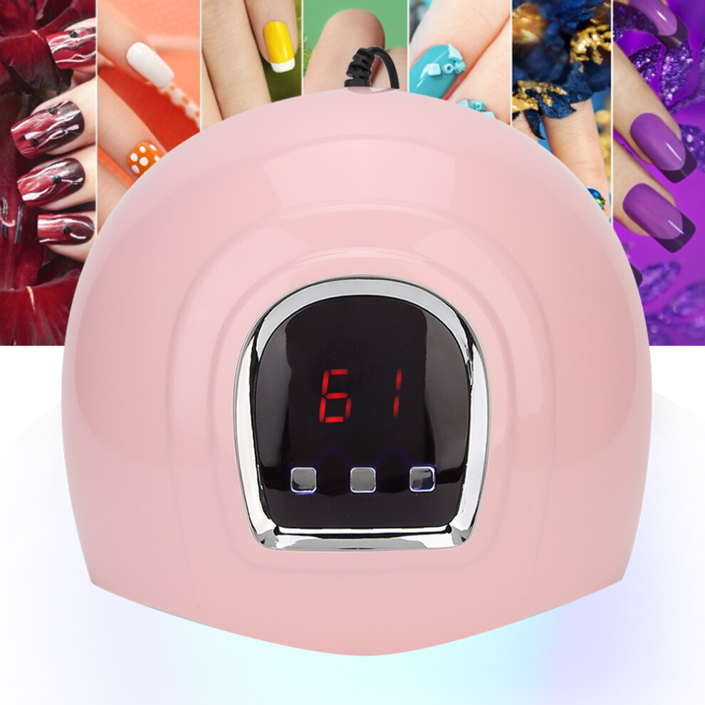 54W UV LED Gel Nail Lamp Dryer with Auto Sensor & Painless Mode