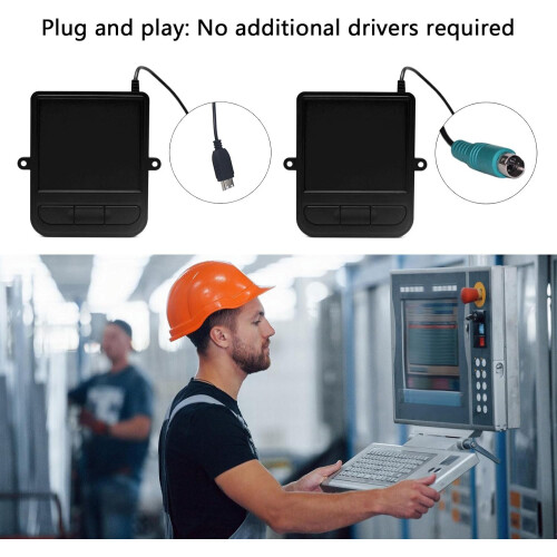 Ergonomic industrial wire USB touchpad with trackball and touch function to enhance user interaction plug and play 1