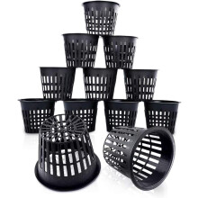 Vaso in plastica per orchidee per idroponica, bicchieri a rete da giardino con bordo largo, vasi a rete resistenti ai raggi UV per acquaponica,