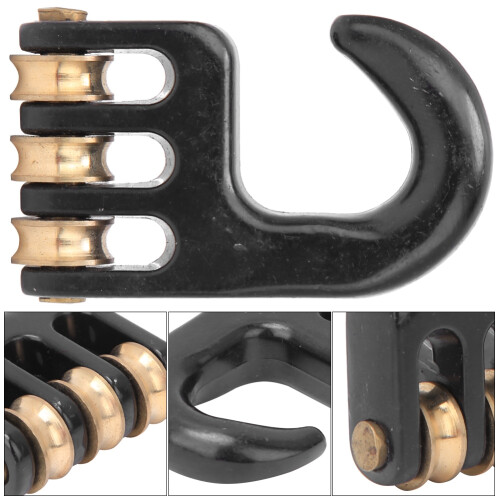 Aluminium Alloy Windsurf Rigging Pulley Hook 3 Roll Wheel - Universal Hardware 2