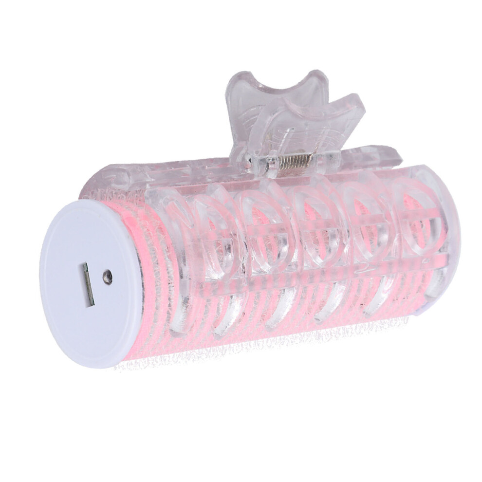 Pink Compact Usb Electric Hair Roller Curler For Bangs