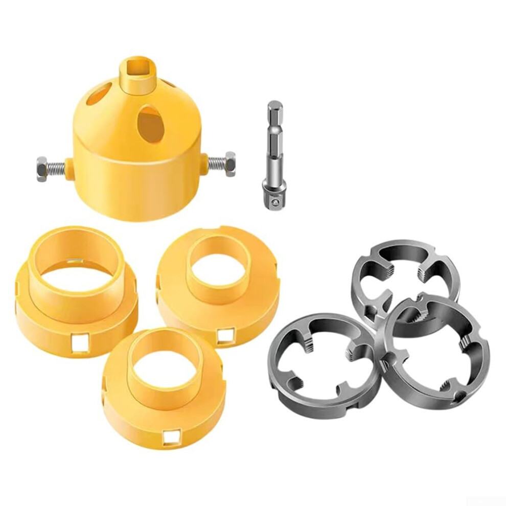 Pvc Pipe Threader Tool Set With 20Mm, 25Mm And 32Mm Dies For Plastic Pipes - Manual And Electric Threading Kit For Home Plumbing And Diy Projects 9067246797690