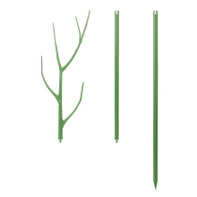 Estacas de suporte reutilizáveis para orquídeas, resistentes e elegantes, para entusiastas de orquídeas, com conectores de vários tamanhos para