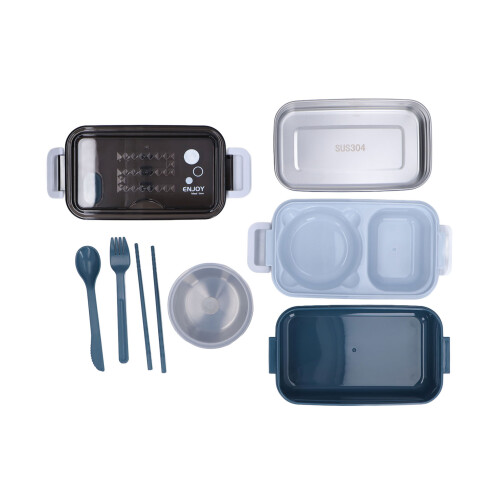 Bento χωρίς BPA και ασφαλές για φούρνο μικροκυμάτων, αδιάβροχο κουτί Bento από 2