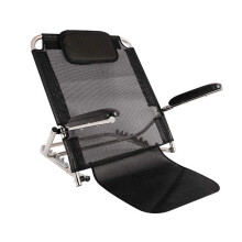 Folding Bed Wedge 6 Gears Can Be Adjusted Bed Backrest With Armrest,Lifting Bed Backrest Portable 62*50*26-64cm Black