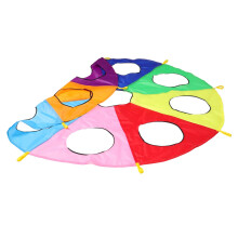Outdoor Rainbow Parachute Game for Kindergarten Group Play Sensory Training Equipment Safe Physical Fitness Activity