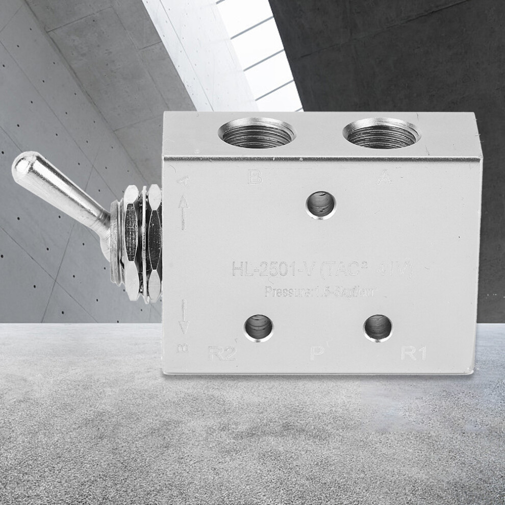 Toggle Switch Valve 2-Position 5-Way Mechanical Pneumatic G1/8In 1.5-8Kgf/Cmâ² 9441362424812