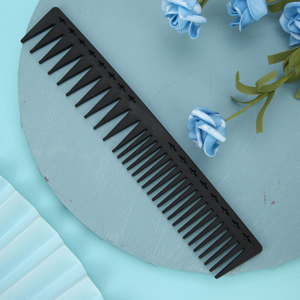 Carbon Fiber Anti Static Heat Resistant Hair Comb 20.3x3.3cm Salon Tool