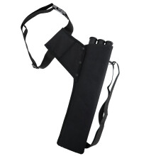 Archery Quiver 3 Tubes Arrow Holder with Adjustable Waist Belt Bow Quiver for Recurve Bow Hunting Target Practice Black
