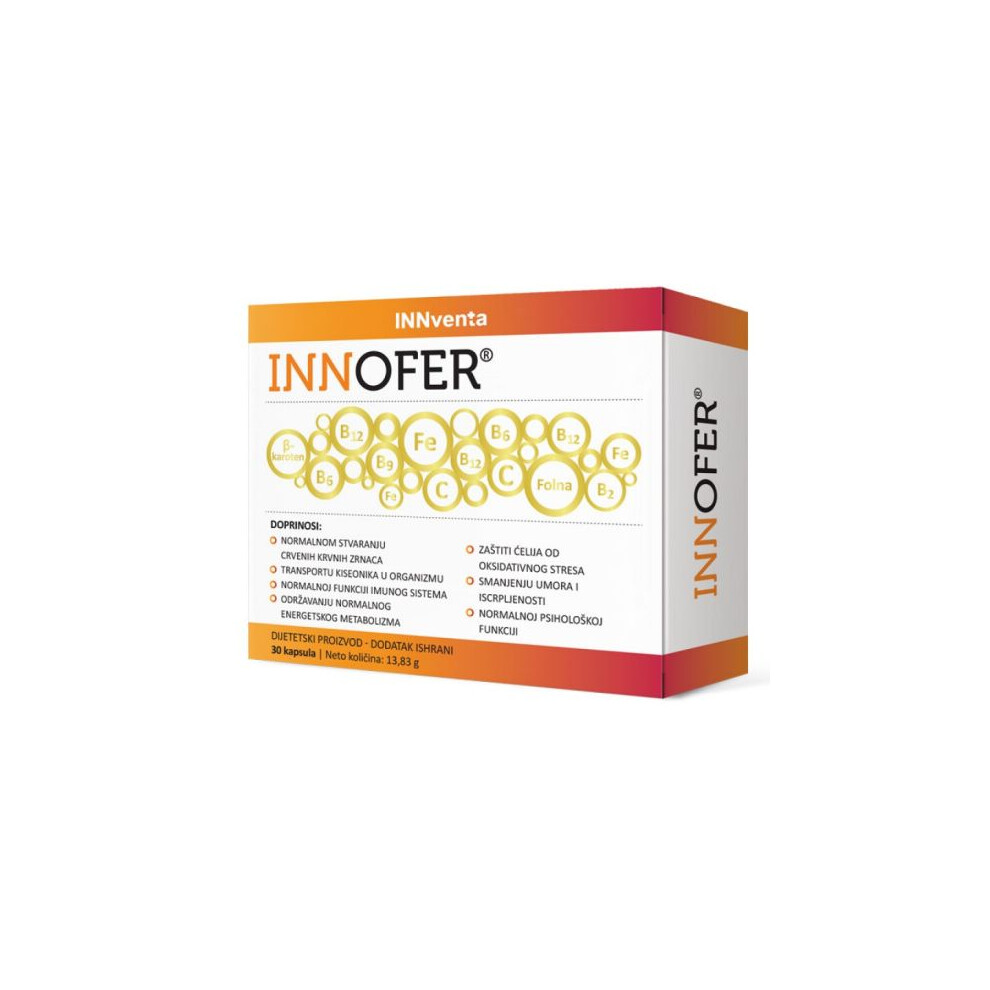 Alpha-Herb Red Innofer Iron Supplement 30 Capsules