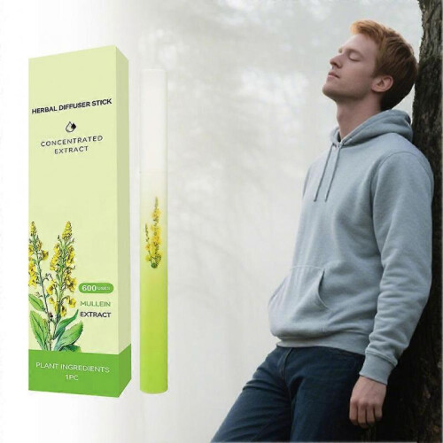 (2pcs) Mullein Herbal Diffuser Upgraded with Extracts of Mullein, Thyme and Mint for Cleansing Lungs, Improving Breathing 2