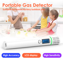 Tragbarer Erdgas-Leckagedetektor LCD-Anzeige – Weiß, 0-9999ppm