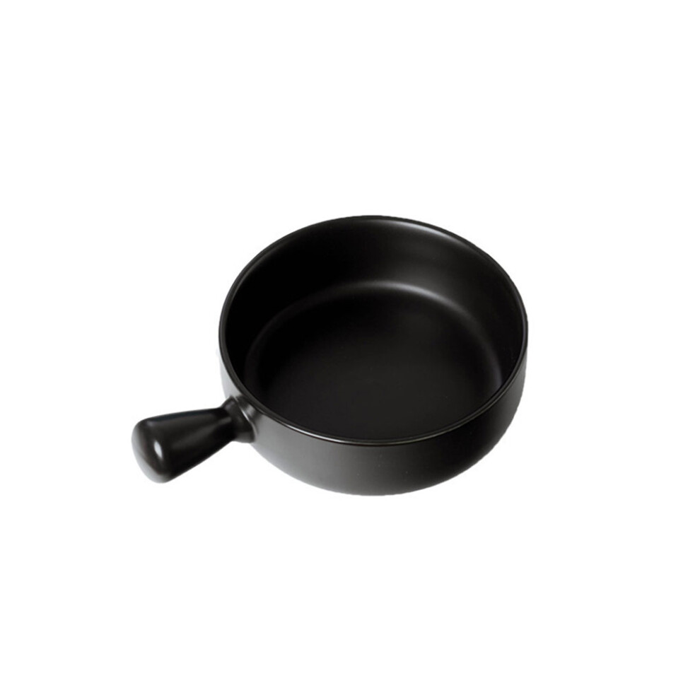 (Black) Ceramic Salad Bowl Handled Dinner Instant Noodles Soup Fruit Bowls-image-OPC-PN2HBK5-NEW