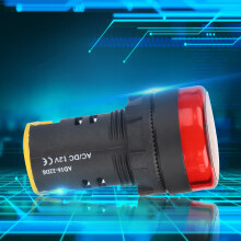10 Stück Rote LED-Statusleuchte φ22mm AD16-22D/S, IP65, 30.000 Stunden