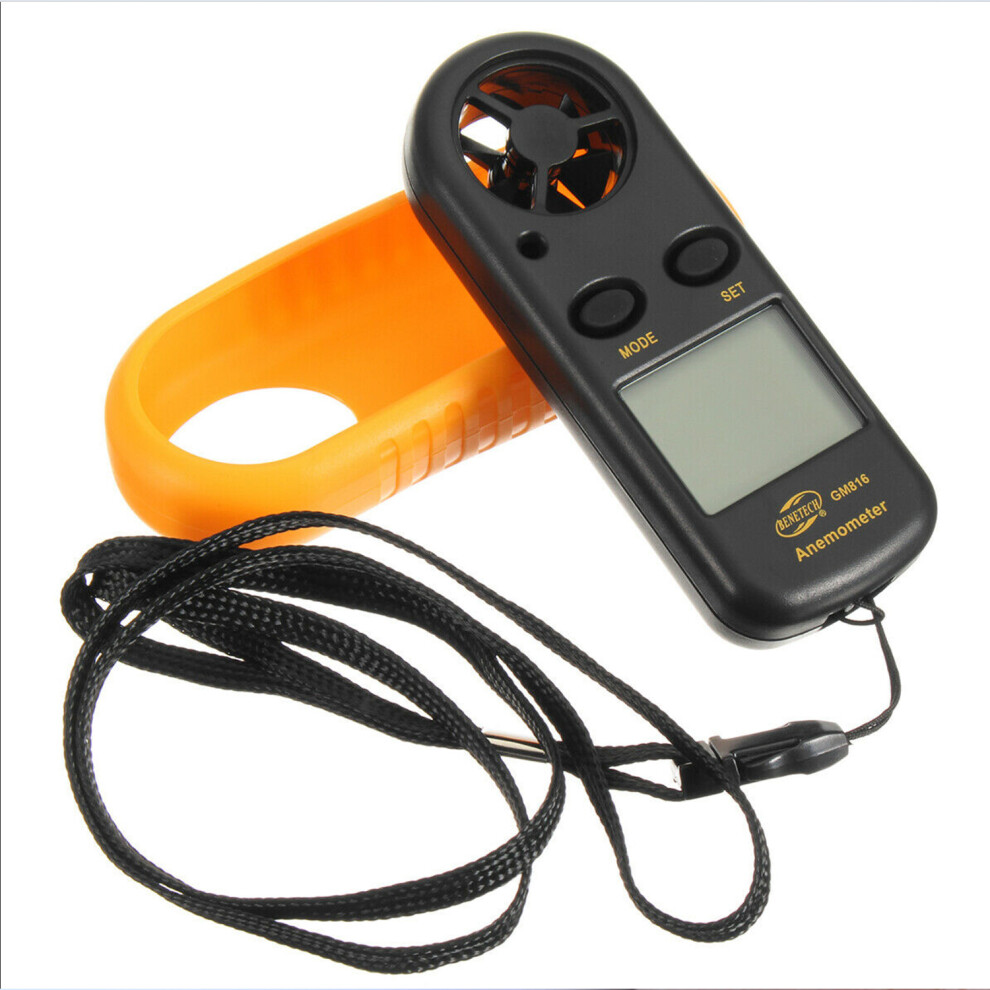 Handheld Digital Anemometer Wind Speed Meter, 0.3-30 M/S, Backlight Lcd 7651362428426