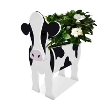 Ghivece maro, albe în formă de animale, cadouri unice pentru iubitorii de animale: decorațiuni de grădină exterioare cu design detașabil,