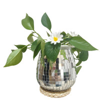 Creații Strălucitoare, Plăci de Mozaic din Sticlă pentru Posibilități DIY Nelimitate, Decorațiuni cu Globuri Disco, Plastic 15*12*12cm,