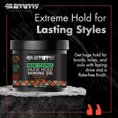 Gummy Braid Control Huge hold Shining Gel 500ml 2